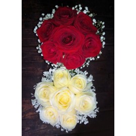 Buchet de mireasa trandafiri 