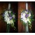 Lumanari de nunta cu trandafiri,orhidee si  santini  