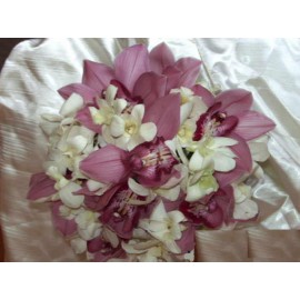 Buchet de mireasa mix de orhidee