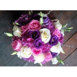 Buchet de mireasa multicolor 