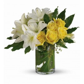 Buchet  crini si trandafiri