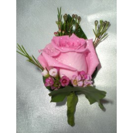 Cocarde nunta naturale trandafir roz