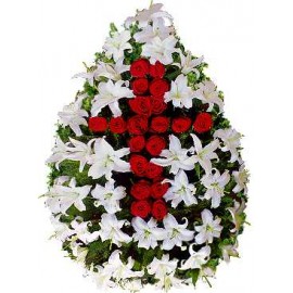Coroana crini si trandafiri