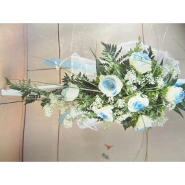 Lumanare botez din  trandafiri