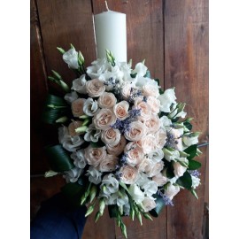 Lumanare botez scurta